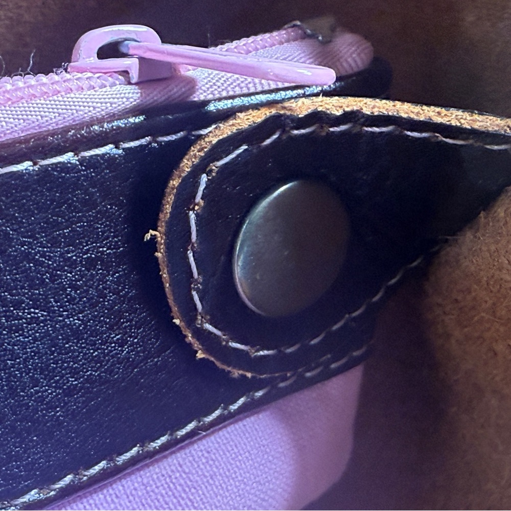 TAMBU Brown Leather Handmade Floppy Market Tote Bag Purse - Picture 8 of 14